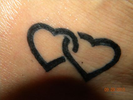 Close Love Heart Tattoo